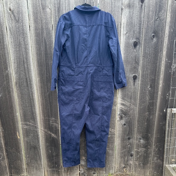 Alex Mill standard long sleeve jumpsuit, Blue Long sleeve utility size XL - Picture 6 of 6